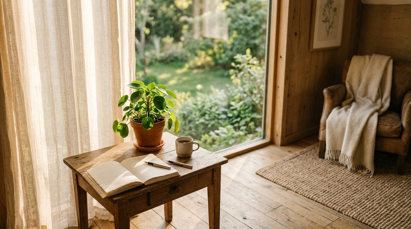Atmosphère calme et lumineuse invitant à l'apaisement intérieur et à la sérénité